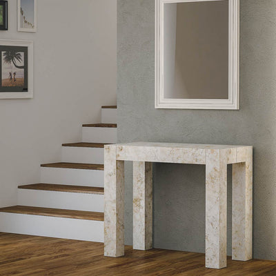 Look - Tavolo consolle allungabile sala da pranzo o ingresso cm 90x46/306x76h