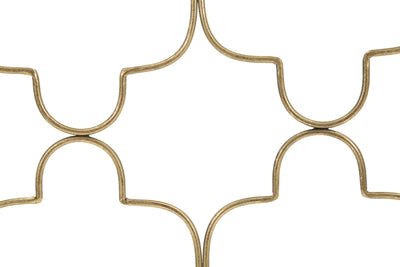 consolle design in ferro colore oro