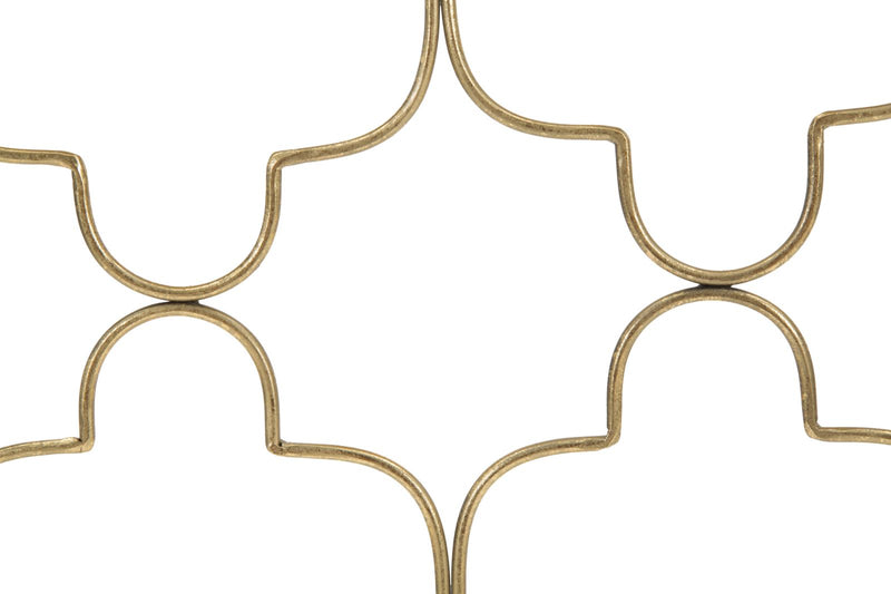 consolle design in ferro colore oro