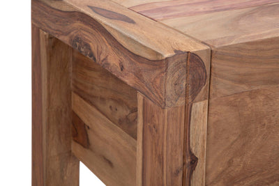 consolle due cassetti moderna in legno Sheesham