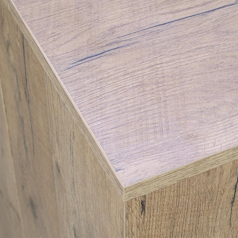 Tavolo consolle allungabile Extra quercia natura con porta allunghe cm 49/307