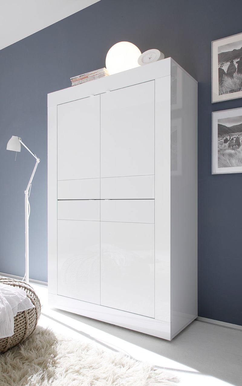 Cody - Soggiorno completo moderno con tavolo allungabile madia e credenza