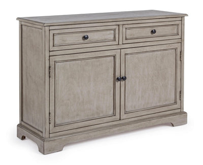 Credenza classica con 2 ante e 2 cassetti in legno per cucina cm 100x34x73h