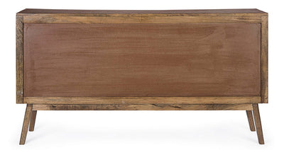 credenza con ante e cassetti in legno di mango stile country