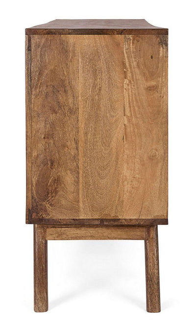 credenza con ante e cassetti in legno di mango stile country