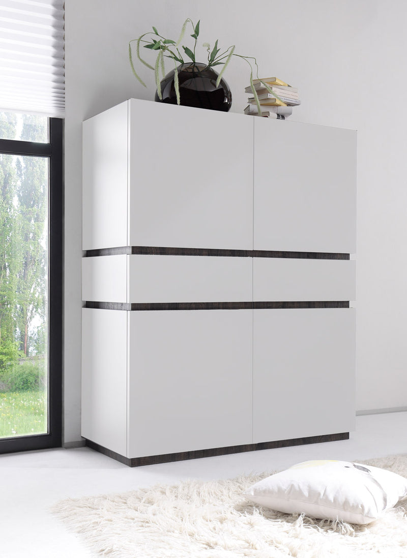 Maryland - Set mobili soggiorno design moderno porta tv e credenze  - vari colori