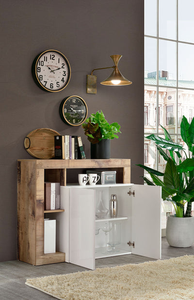 Denegal - Soggiorno moderno con parete moderna e credenza bianco - vari colori