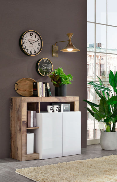 Denegal - Soggiorno moderno con parete moderna e credenza bianco - vari colori