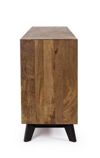 madia moderna in legno di mango naturale decorazioni dipinte a mano