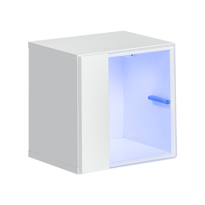 cubo vetrinetta con luci a led