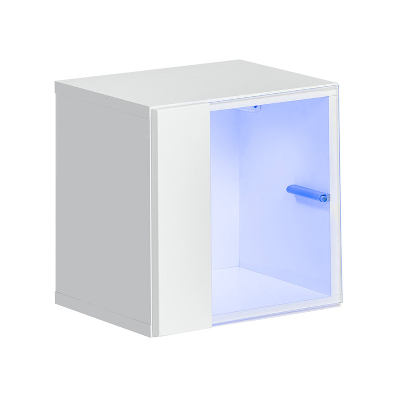 cubo vetrinetta con luci a led