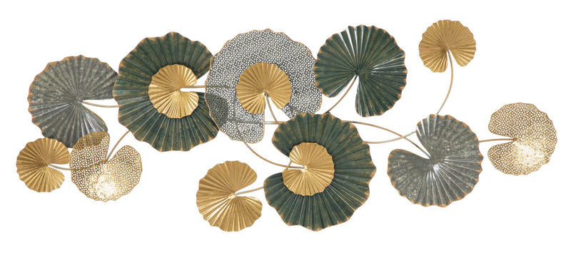 Pannello da muro decorativo in metallo lavorato tridimensionale cm 129x6x55h