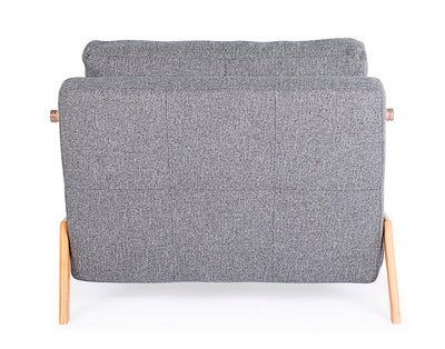 divano letto in tessuto colore grigio design moderno