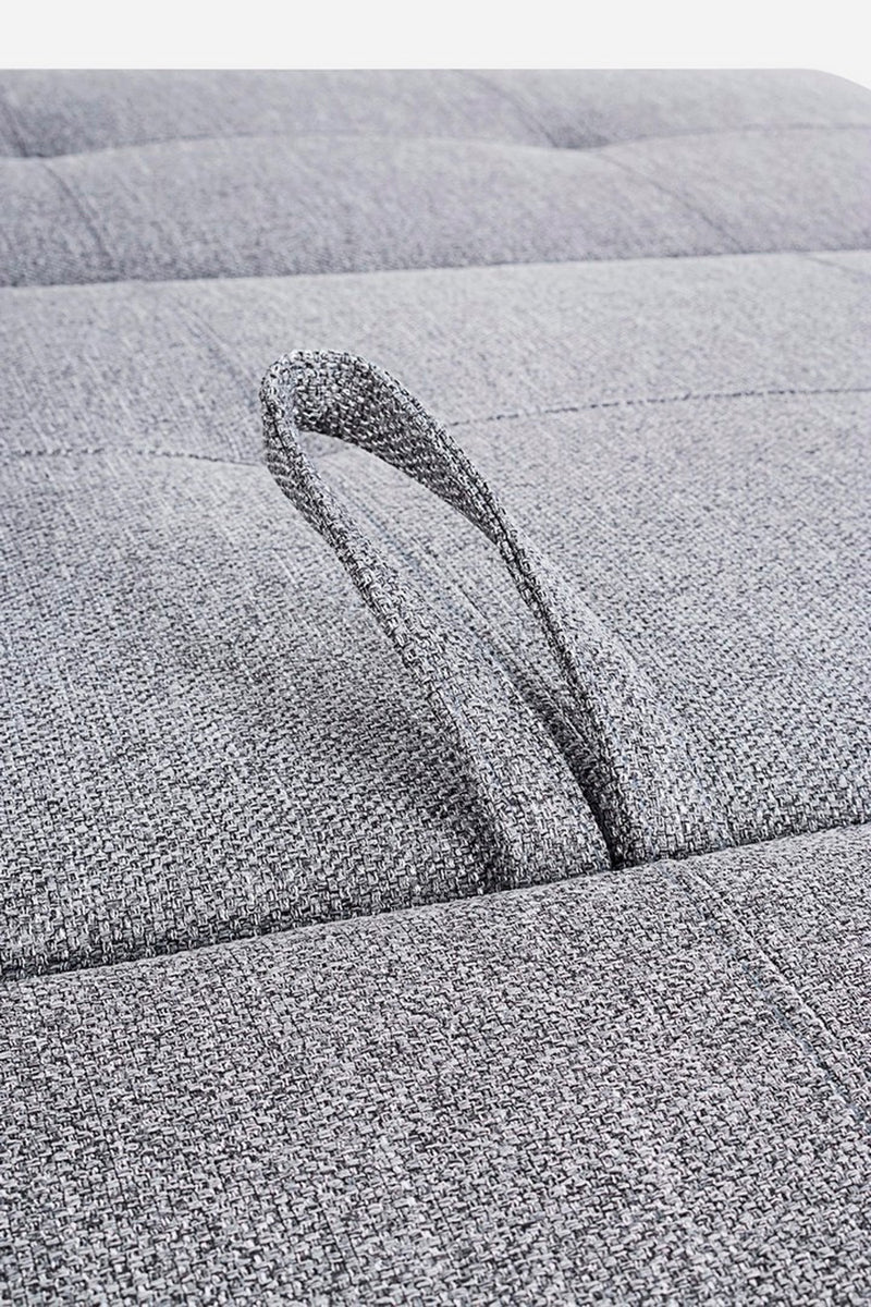 divano letto in tessuto colore grigio design moderno