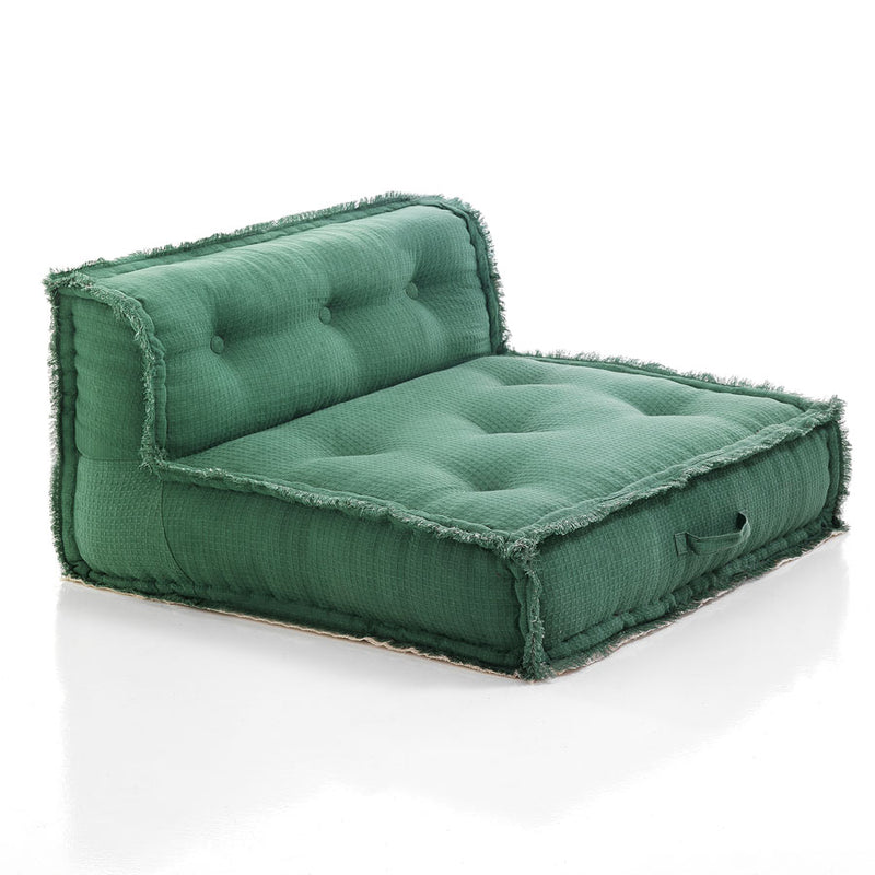 Poltrona da terra in cotone con maniglie cm 80x80x40h - vari colori