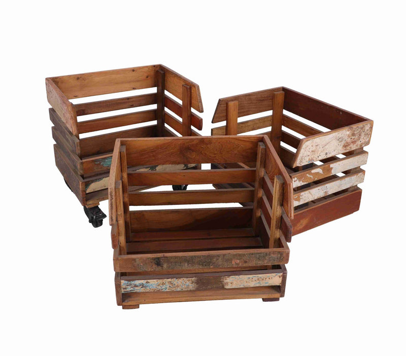 Etagere libreria industrial con ruote cm 40x30x98h