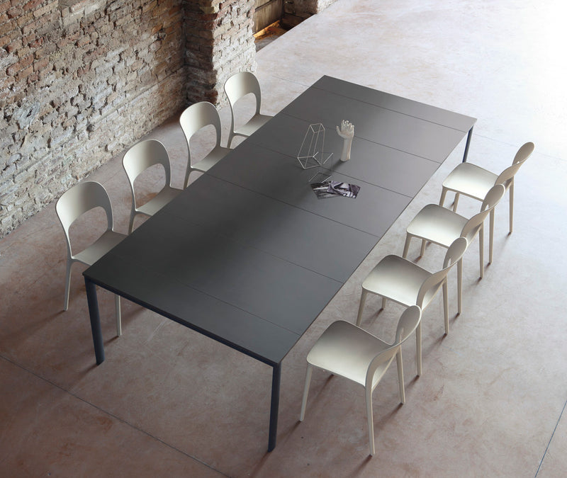 tavolo consolle allungabile Etico Plus struttura m310 piano antracite l045