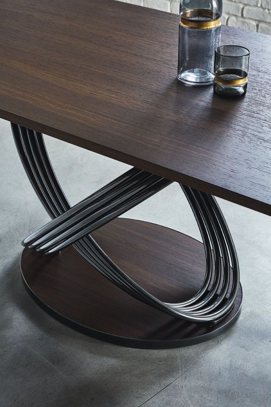 Fusion fisso - Tavolo design contemporaneo Bontempi rettangolare cm 200x106x75h - vari colori