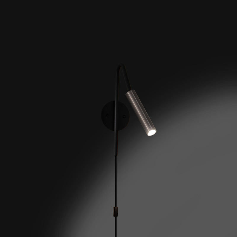 Lampada da parete applique una luce a led cm 10x30x15h