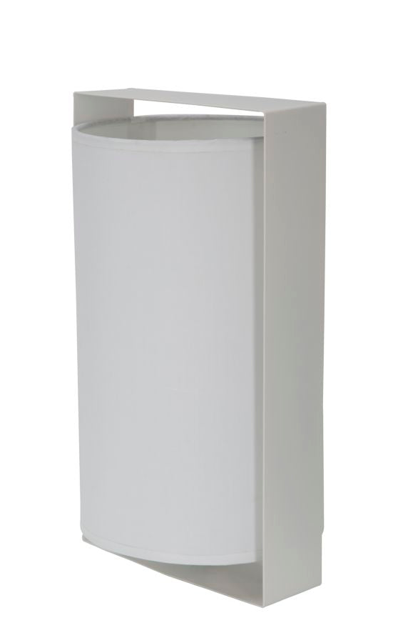 lampada moderna da tavolo paralume bianco