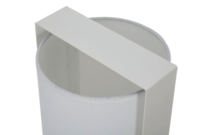 lampada moderna da tavolo paralume bianco