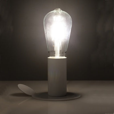 Lampada da tavolo applique in metallo con base magnetica cm Ø 11x9h