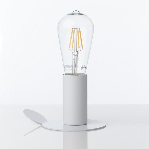 Lampada da tavolo applique in metallo con base magnetica cm Ø 11x9h