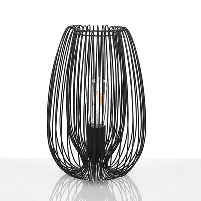 Lampada da tavolo struttura in metallo colore nero opaco cm Ø 23x34h