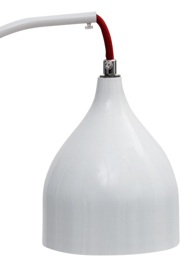 lampada da tavolo scrivania in metallo colore bianco