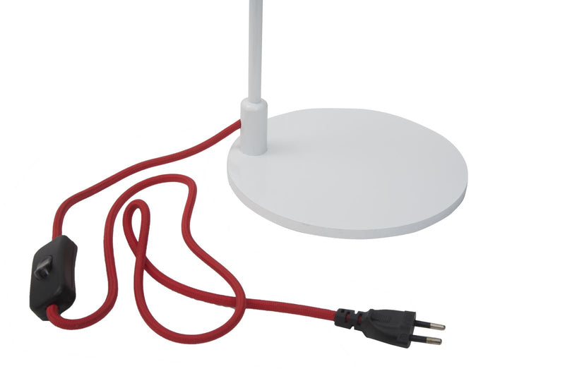 lampada da tavolo scrivania in metallo colore bianco