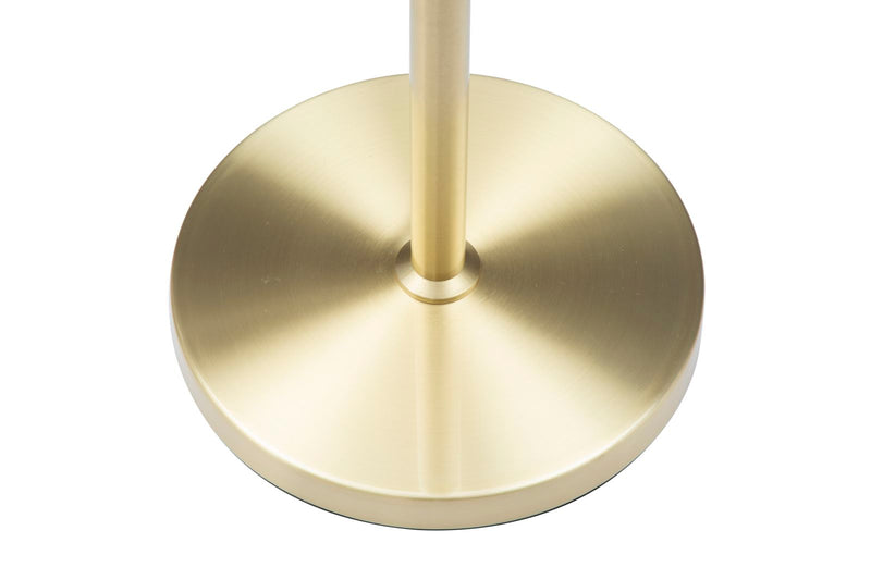 Lampada da pavimento in metallo dorato 4 paralumi in vetro cm Ø 54x176h