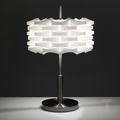 Lampada da tavolo moderna paralume colore bianco cm Ø 36x47h
