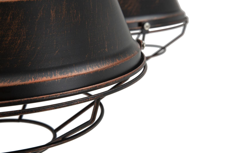 lampadario a sospensione 4 bracci in ferro stile industry