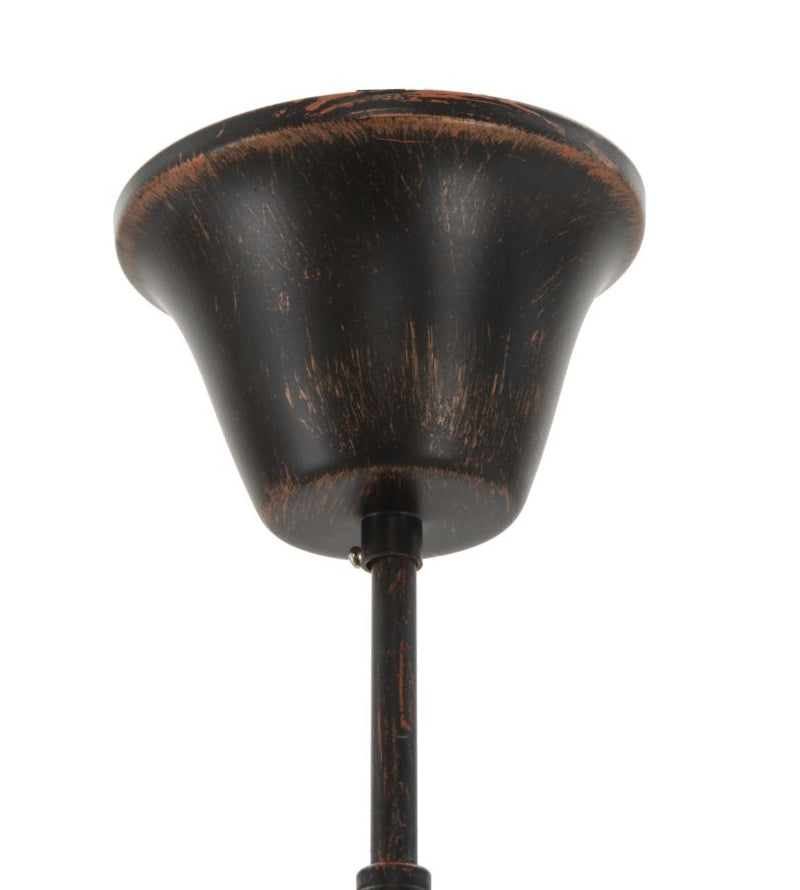 lampadario a sospensione 4 bracci in ferro stile industry