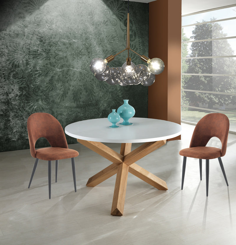 Lampadario design in metallo ottone anticato e 9 sfere in vetro cm Ø 60x60h