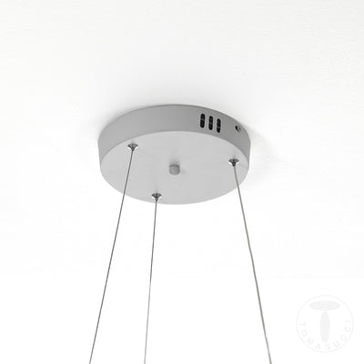 Lampadario design a sospensione a spirale luce a led cm Ø 50x150h