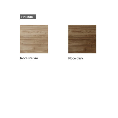 Mestal - Set da 2 Comodino moderno 2 cassetti da camera in legno cm 51x40x42h - vari colori