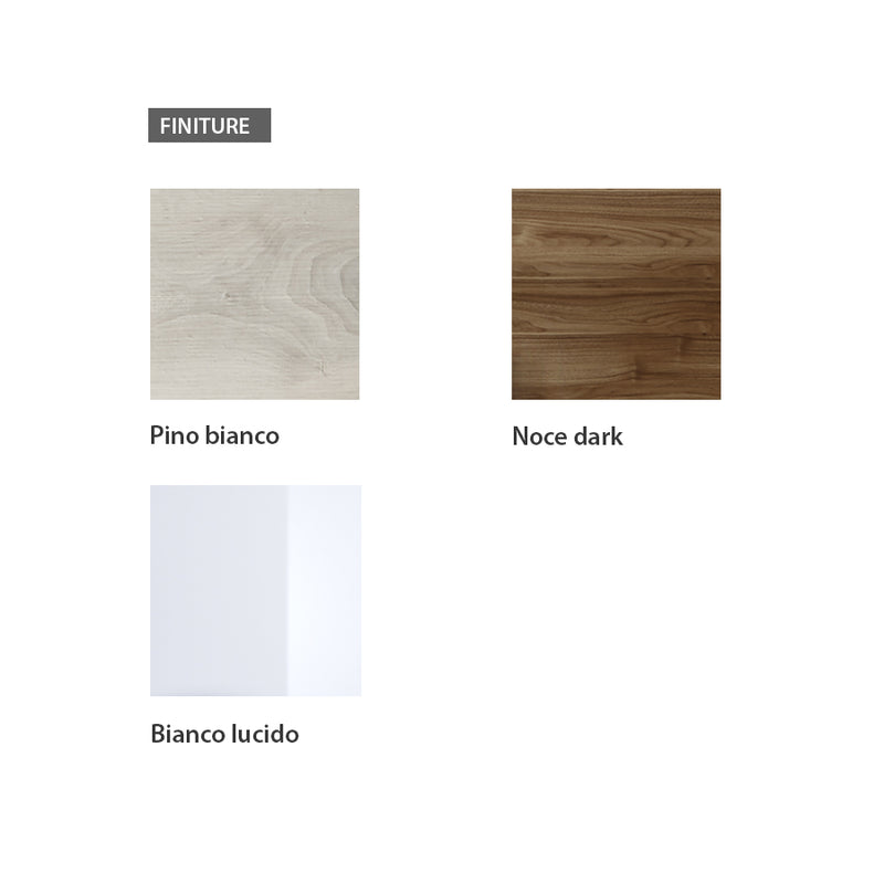 Prisco - Tavolo in legno moderno da pranzo cm 180/228x90x79h - vari colori