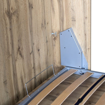 letto a scomparsa verticale moderno in legno