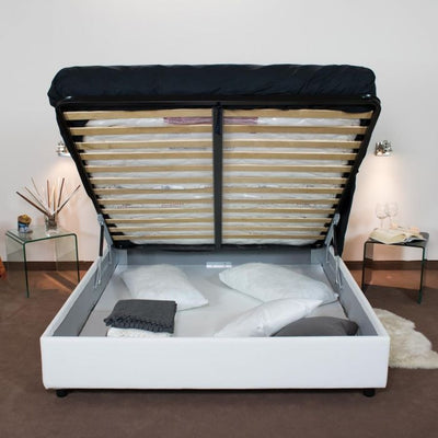 letto matrimoniale contenitore senza testiera