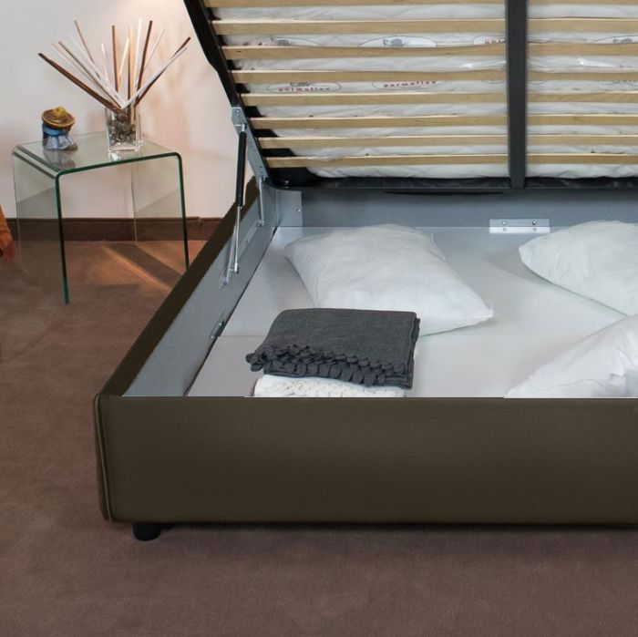 letto matrimoniale contenitore senza testiera