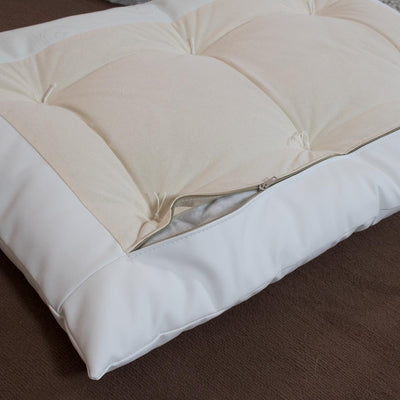 letto singolo moderno in similpelle bianco