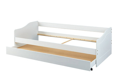 Kieran - Letto in legno singolo con secondo letto a scomparsa cm 97x208x62h