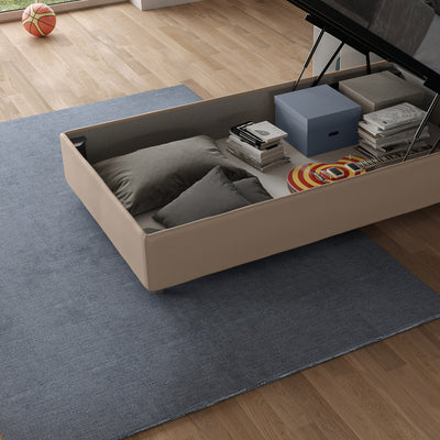 Tosca - Letto moderno singolo sommier cm 92x202x39h - vari modelli