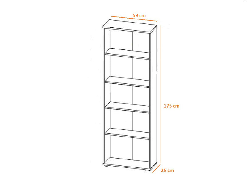 libreria scaffale moderno cameretta