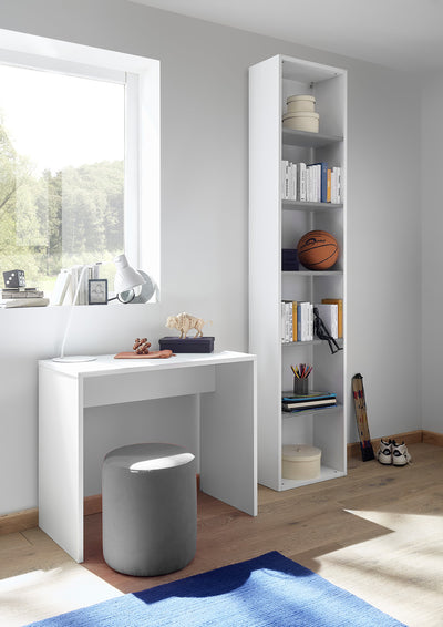 Esedra - Libreria a colonna moderna ripiani colorati in legno - vari modelli