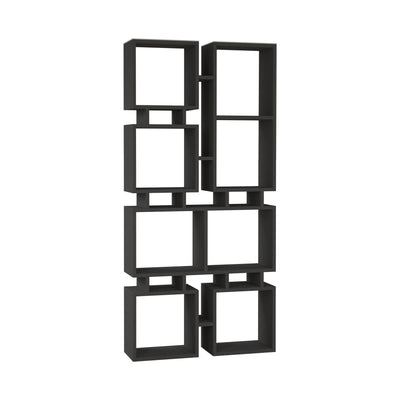 Libreria scaffale per ufficio e casa design geometrico in legno cm 79x24x167h - vari colori