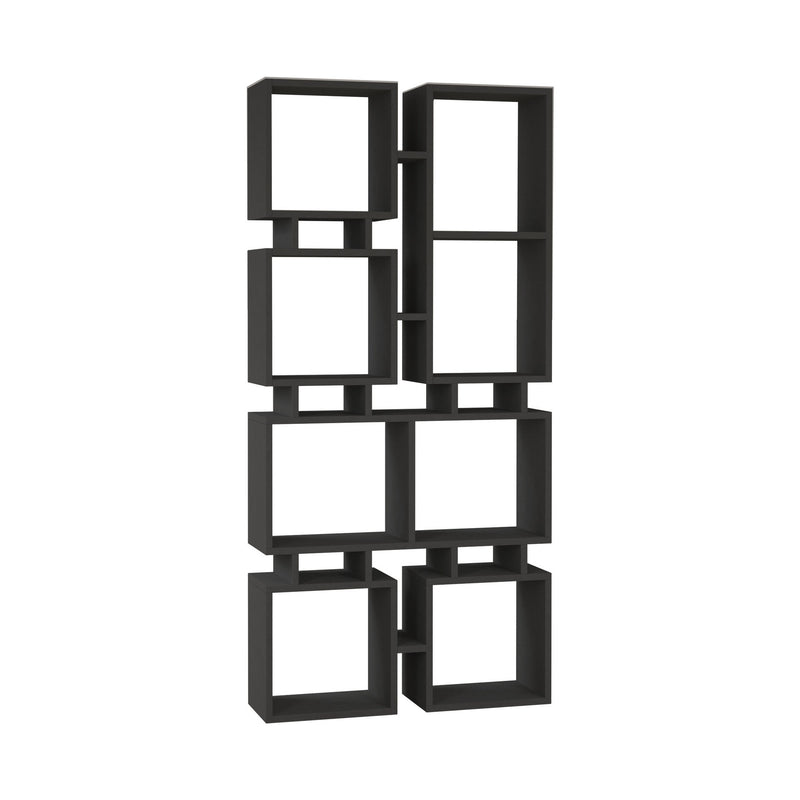 Libreria scaffale per ufficio e casa design geometrico in legno cm 79x24x167h - vari colori