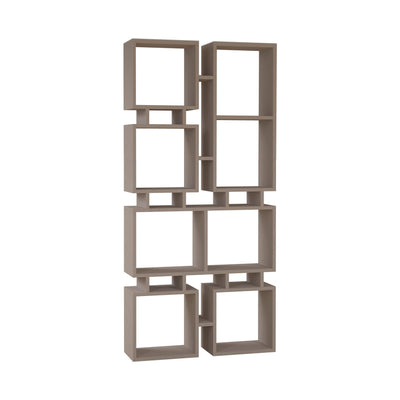 Libreria scaffale per ufficio e casa design geometrico in legno cm 79x24x167h - vari colori