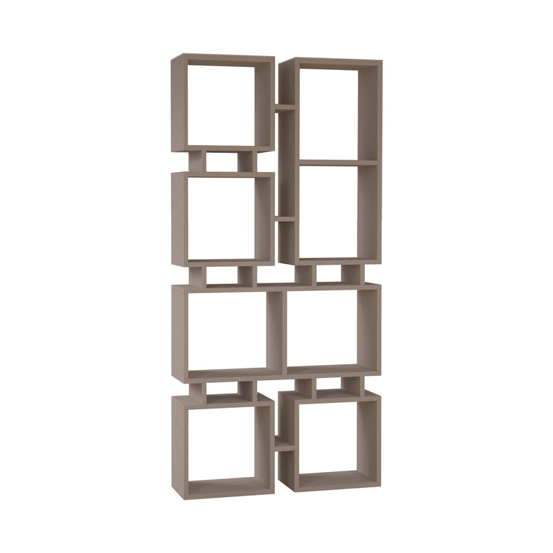 Libreria scaffale per ufficio e casa design geometrico in legno cm 79x24x167h - vari colori